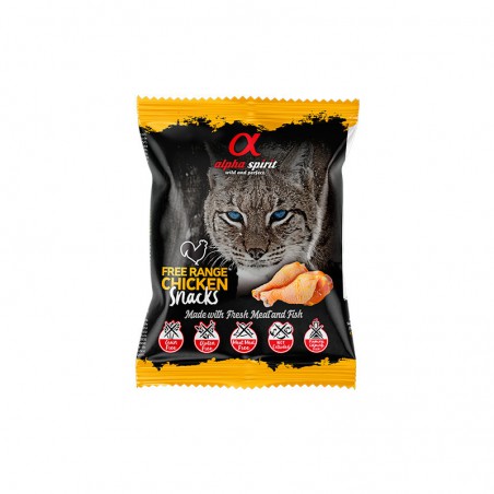 Alpha Spirit Snacks de Ave de corral gato (24 bolsas x 50g)