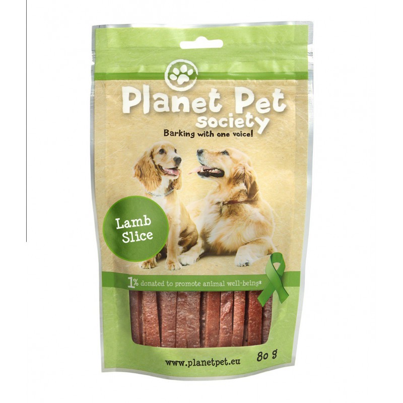 Planet Pet Snack tiras cordero 80gr