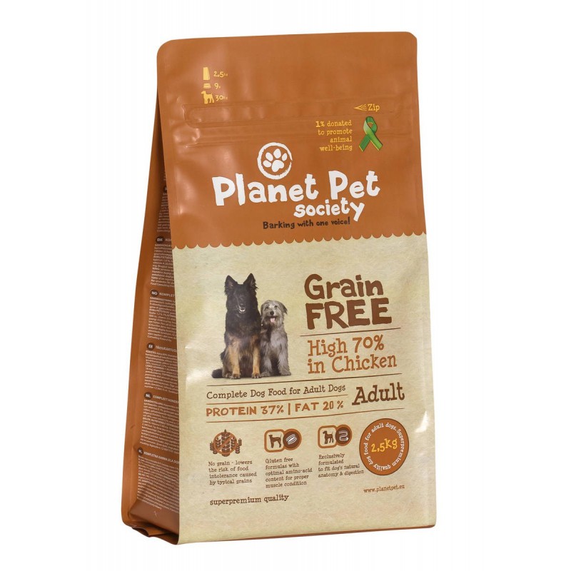 Planet Pet Grain Free Pollo y Patatas 2,5kg