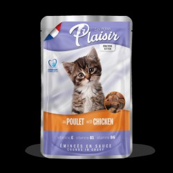 Plaisir Kitten Pouch Pollo en Salsa 22x100gr