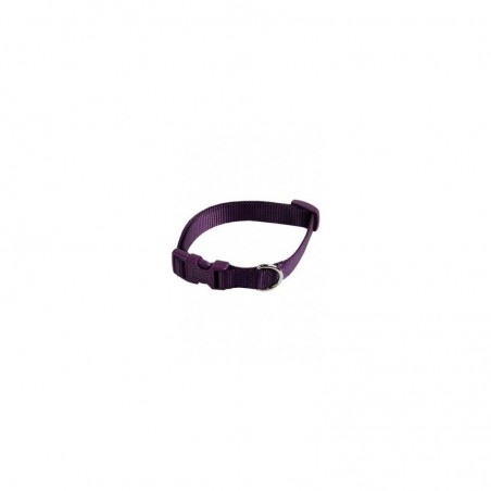 Collar ajustable nylon 15mmx33-40cm, violeta