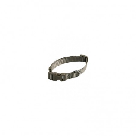 Collar ajustable nylon 15mmx33-40cm, gris