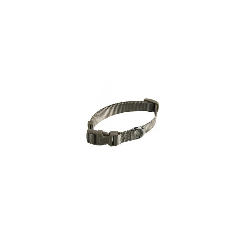 Collar ajustable nylon 20mmx40-55cm, gris
