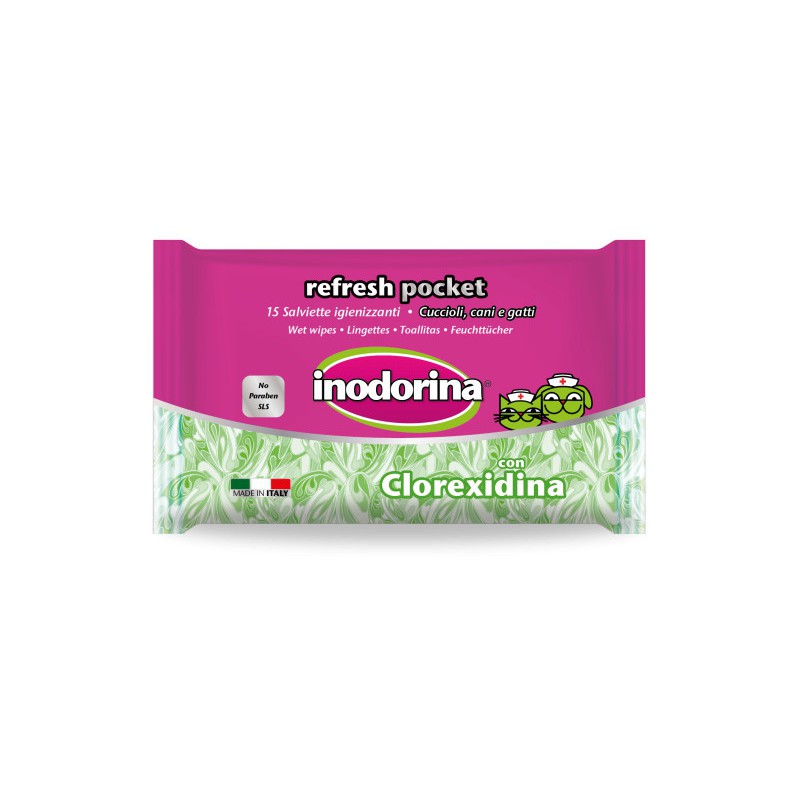 Inodorina toallitas refresh clorhex pocket 15ud