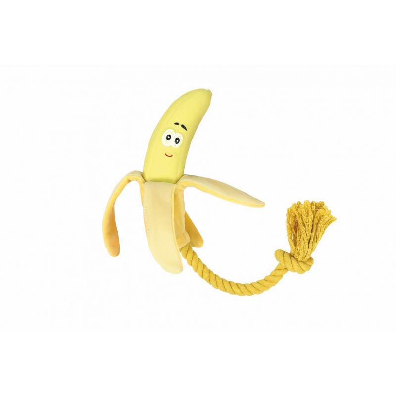 Veggy Toy Banana Latex y Cuerda 49cm