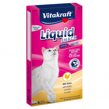 Vitakraft Cat Liquid Snack Pollo 6 uds
